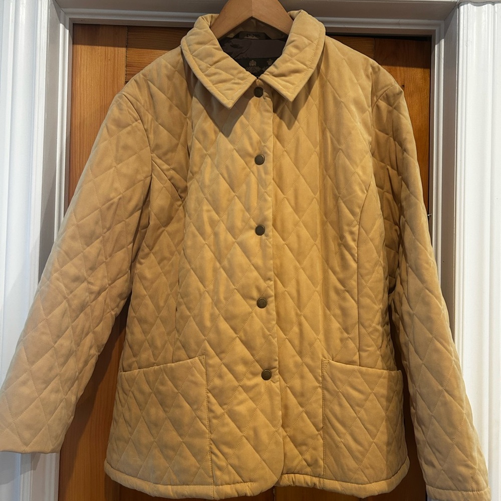 Barbour Butter Yellow Quilted Jacket